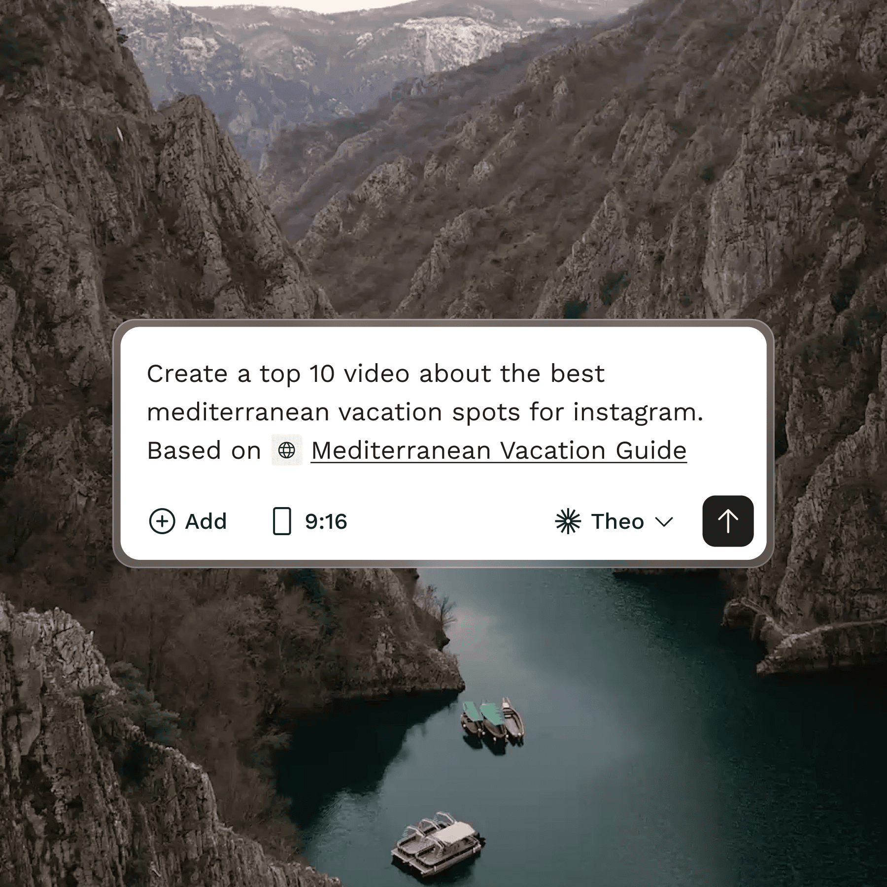 Theo prompt interface