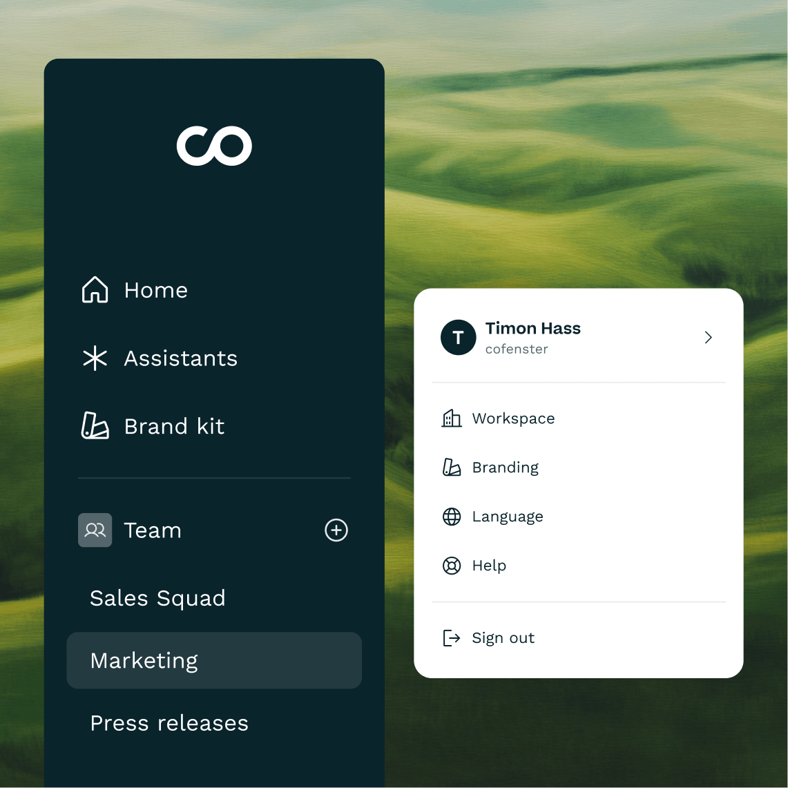 Video editor design system navigation